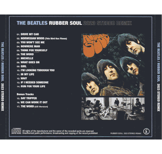 Beatles Cd - Rubber Soul 2023 Stereo Remix