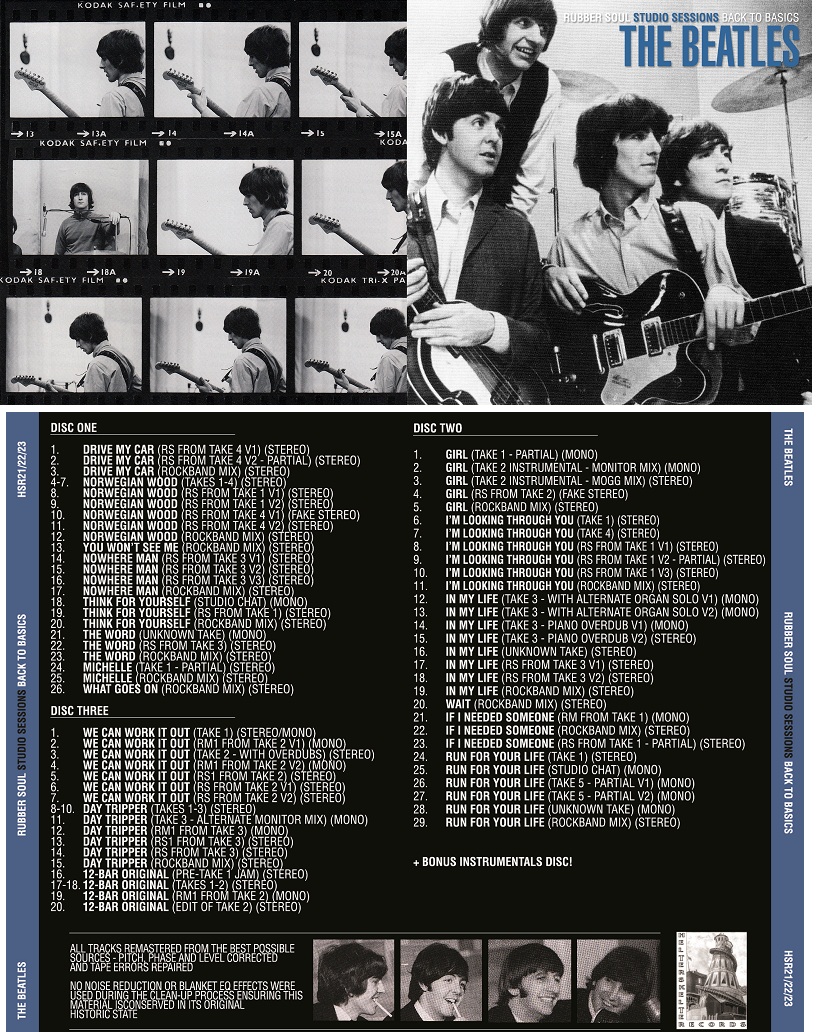 Beatles Cd (3/Cd) Rubber Soul Sessions Back To Basics