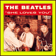 BEATLES JUKE BOX 45 RPM PICTURE SLEEVE "SHE LOVES YOU"