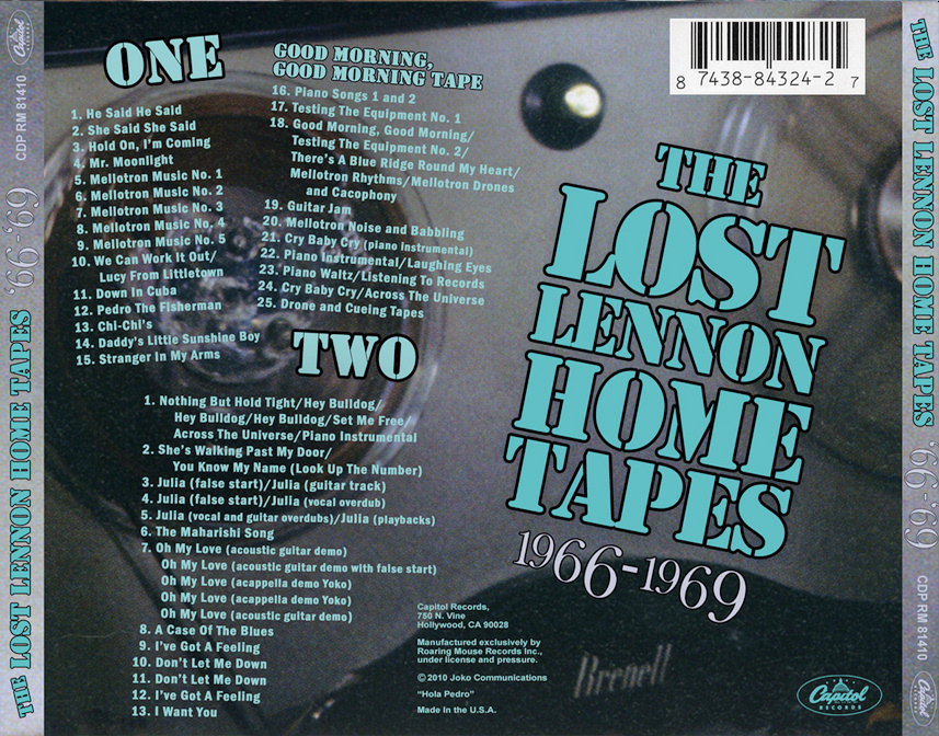 John Lennon Audiophile The Lost Lennon Home Tapes (Two Discs)