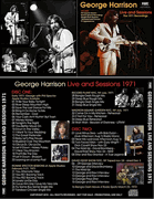 GEORGE HARRISON: LIVE AND SESSIONS 1971 2 CD