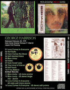 GEORGE HARRISON: GEORGE HARRISON 1979 JAPAN VINYL CD