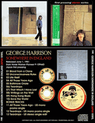 GEORGE HARRISON: SOMEWHERE IN ENGLAND 1981 JAPAN VINYL CD