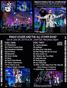 RINGO STARR ALL STARR BAND LIVE IN BARCELONA SPAIN 2018 2 CD