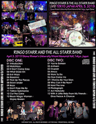RINGO STARR: LIVE IN TOKYO JAPAN 4/3/2019 2 CD