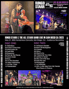 RINGO STARR: ALL STARR BAND LIVE SAN DIEGO CA 5/31/2023 2 CD