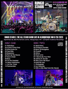 RINGO STARR: ALL STARR BAND LIVE ALBUQUERQUE NM 9/20/2023 2 CD