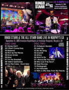 RINGO STARR: ALL STARR BAND LIVE IN MURPHYS CA 9/21/2025 2 CD