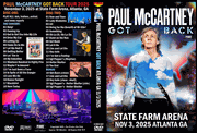PAUL McCARTNEY GOT BACK ATLANTA GA 11/3/2025 2 DVD