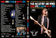 PAUL McCARTNEY & WINGS: WINGS OVER ST PAUL MN & SEATTLE WA 1976 2 DVD