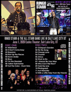 RINGO STARR: ALL STARR BAND Live in Salt Lake City UT 6/1/2026 2 CD