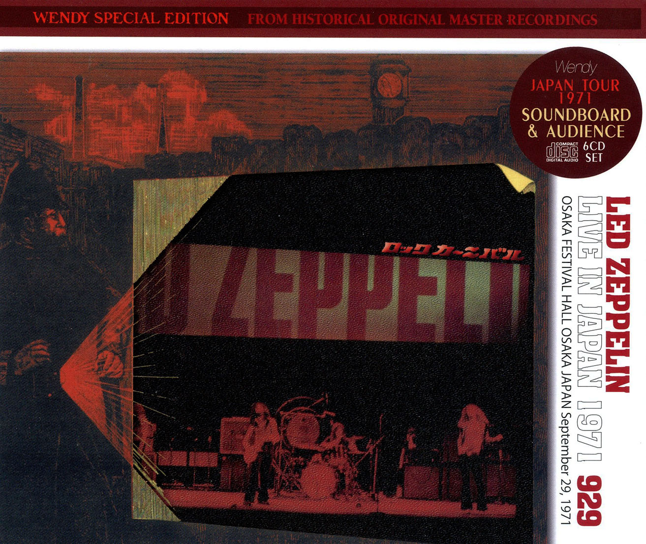Led Zeppelin (6/Cd) Live In Japan 1971