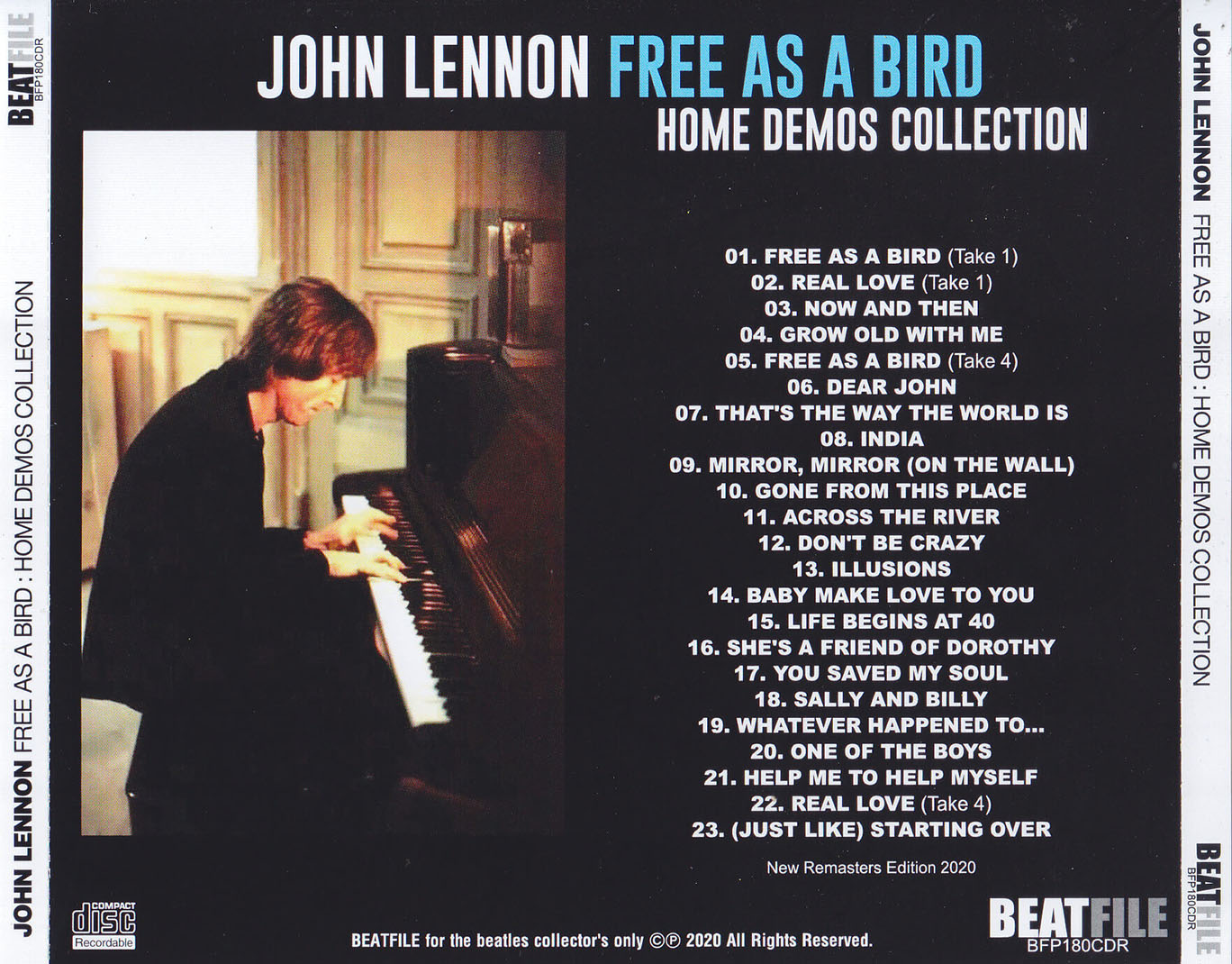 John Lennon Cd Free As A Bird Home Demos Collection
