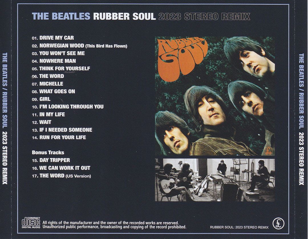 Beatles Cd Rubber Soul 2023 Stereo Remix
