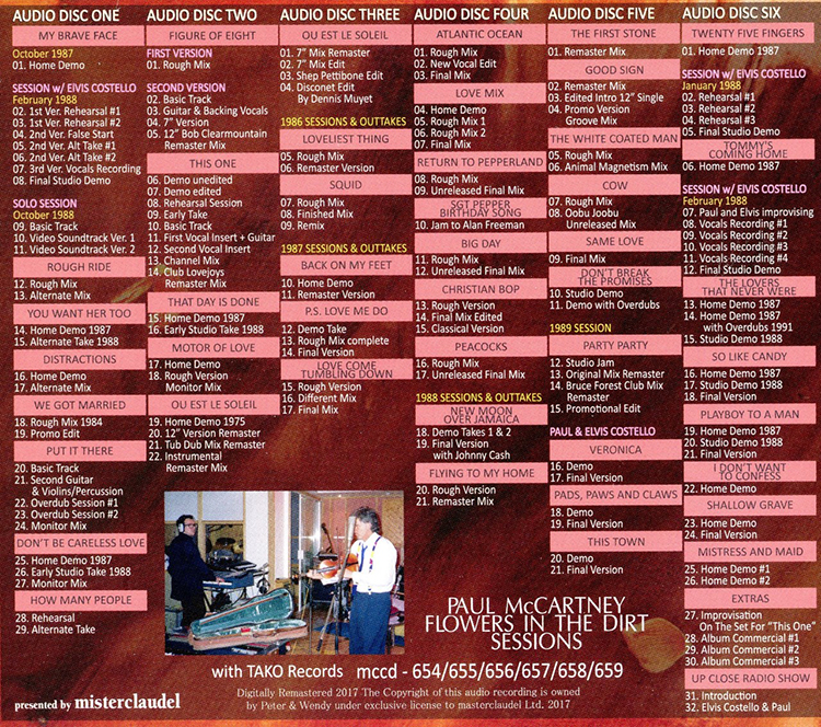 Paul McCartney (6/Cd) Flowers In The Dirt Sessions