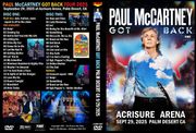 PAUL McCARTNEY (2/DVD) GOT BACK PALM DESERT CA 9/29/2025 