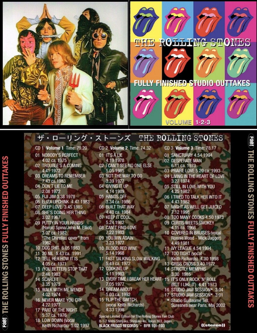 神ジャケ！オリジナル盤！3CD！FULLY FINISHED OUTTAKES