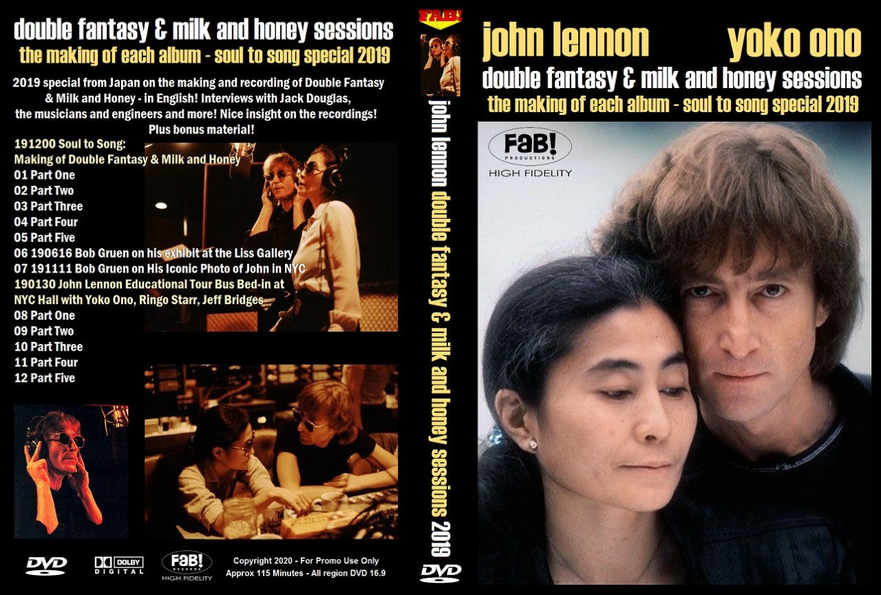 JOHN LENNON DOUBLE FANTASY & MILK AND HONEY SPECIAL 2019 DVD JOHN LENNON DOUBLE FANTASY & MILK AND HONEY SPECIAL 2019 DVD