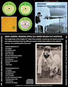 JOHN LENNON: IMAGINE APPLE 2X1 SIDED ROUGH CUT ACETATES CD