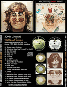 JOHN LENNON: WALLS AND BRIDGES 1974 UK VINYL PRESSING CD