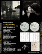 JOHN LENNON: DOUBLE FANTASY 1980 UK VINYL PRESSING CD