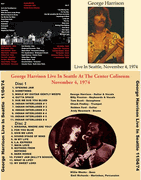 GEORGE HARRISON: LIVE IN SEATTLE, WA NOV 4, 1974 2 CD