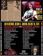 GEORGE HARRISON:LIVE IN DETROIT, MI DEC 4 - BOSTON, MA DEC 10, 1974 2 CDS