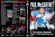 PAUL McCARTNEY GOT BACK MINNEAPOLIS MN 10/17/2025 2 DVD