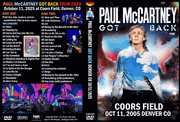 PAUL McCARTNEY GOT BACK DENVER CO 10/11/2025 2 DVD