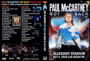 PAUL McCARTNEY GOT BACK LAS VEGAS NV 10/4/2025 2 DVD