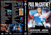 PAUL McCARTNEY GOT BACK PALM DESERT CA 9/29/2025 2 DVD