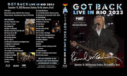 PAUL McCARTNEY GOT BACK RIO DE JANEIRO BRAZIL 12/16/2023 BLU-RAY