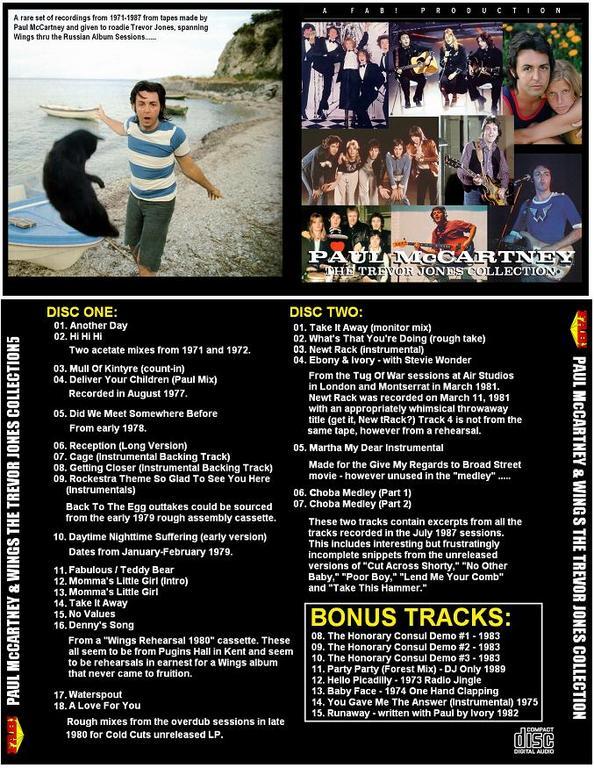 PAUL McCARTNEY & WINGS THE TREVOR JONES COLLECTION 2 CD