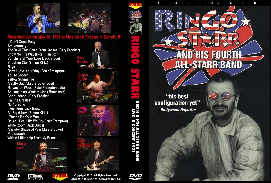 RINGO STARR & HIS 4TH ALL STARR BAND 1997 CONCERT DVD