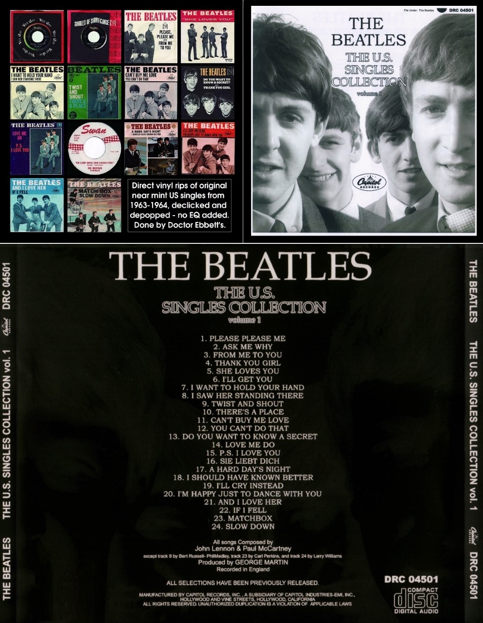 THE BEATLES US SINGLES COLLECTION VOL.1 CD