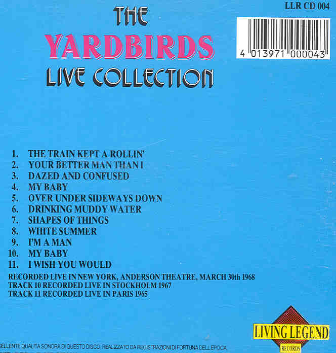 Yardbirds Cd The Yardbirds Live In New York 1968