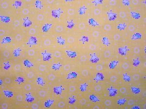 30's Yellow Chicks Cotton Quilting Fabric