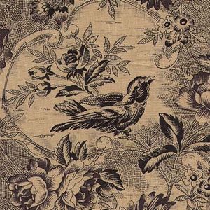 5fb200 Black Bird Toile ITB Fabrics