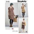 8186 Simplicity Slip Wrap Dress Pattern