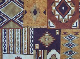 American Heritage II Brown Indian Blanket