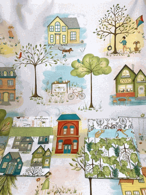 Be My Neighbor Panel and Fat Quarter Bundle