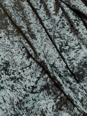 Black Crushed Panne Velvet Stretchy