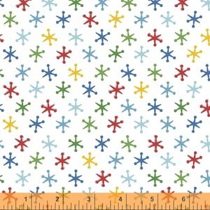 Bounce Jacks on white 51057-X Windham Fabrics