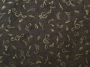 Classical Music Notes in Olive