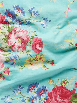 Cottage Rose Blue 54 inch wide