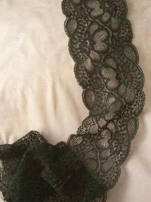 Deep Olive Vintage Lace