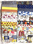 Flower Pedal Painted Houses Combo 20 FQs Flower Pedal Painted Houses Combo 20 FQs