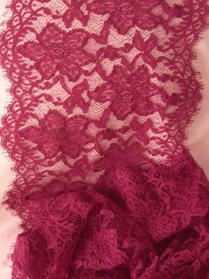 Fringed Fuschia Lace