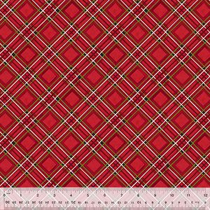 Holiday Greetings Red Plaid 53608-5 by Windham Fabrics
