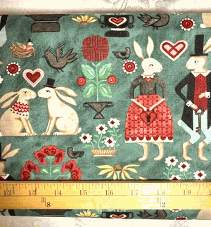 Hop Hop Hooray Whimsy in Teal C14270